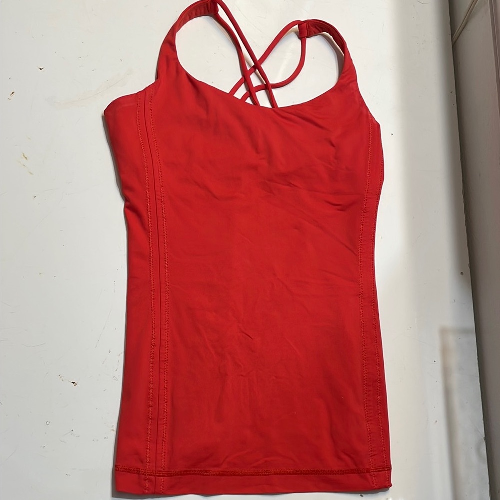 Lululemon Athletica red tank top